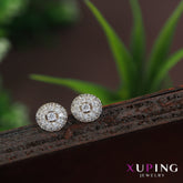 Gold Plated Cubic Zicronia Xuping Stud Earring